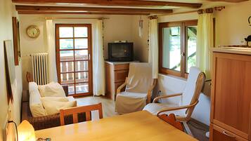Apartment, 1 Bedroom, Balcony | Living area