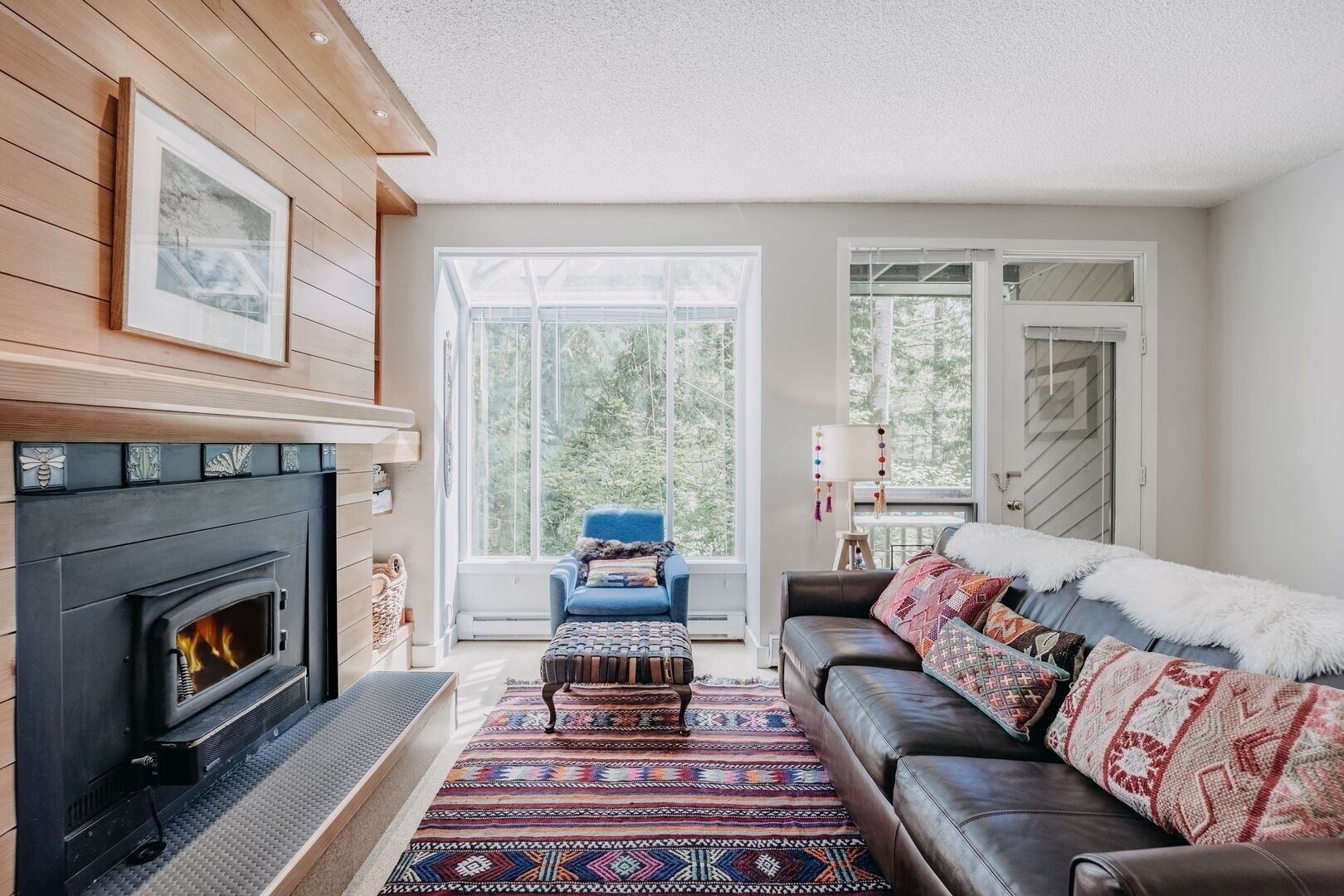 Fireplace, ping pong