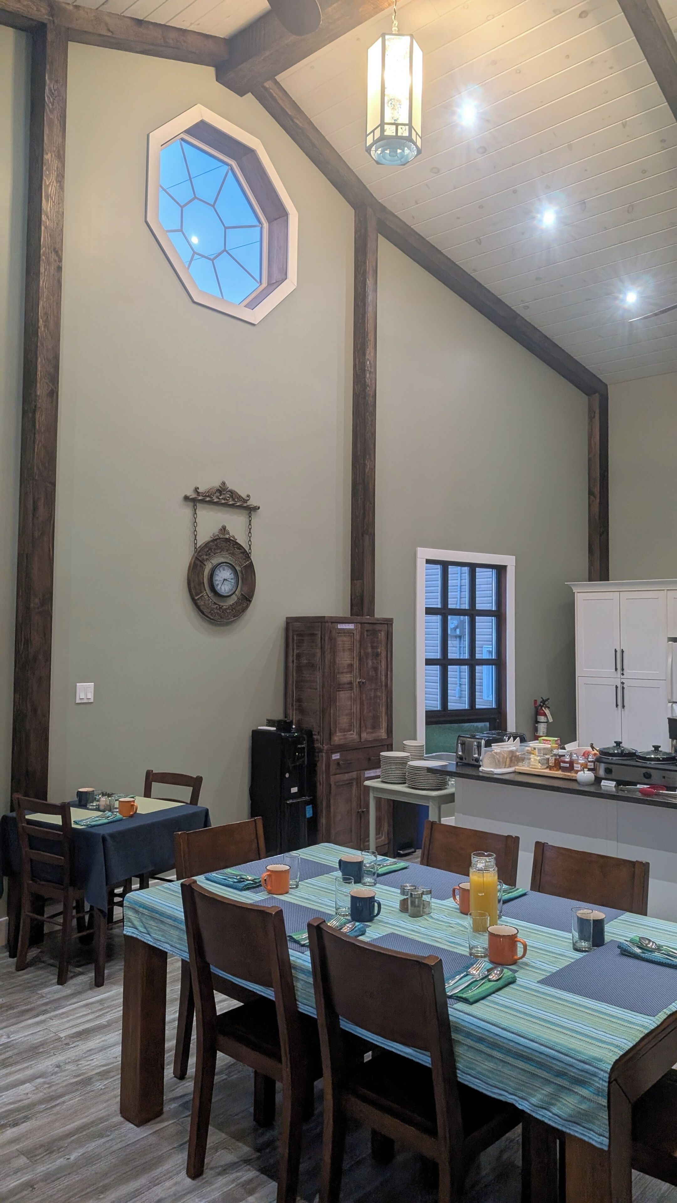 Room | Shared kitchen | Mini-fridge, coffee/tea maker, reusable coffee/tea filters