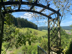 Room, 1 Bedroom, Patio | Property grounds - Room-double Room Apple Blossom (Schuttertal)