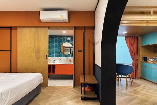 Deluxe King Suite | 1 quarto, cofres nos quartos, escrivaninha, cortinas blackout