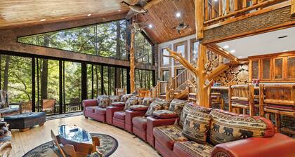 Riverside Luxury: Hot Tub, Fire Pit & Fishing Dock! Game Room, Fireplace!