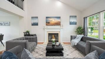 TV connectée, cheminée