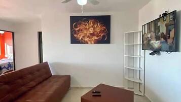 Apartment, Multiple Beds, Kitchen, Tower | Living area | Smart TV