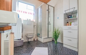 Douche, sèche-cheveux