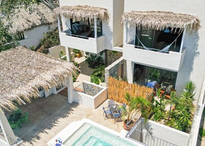Hotel suites with 2 bedrooms and WiFi, AC in peaceful Sayulita