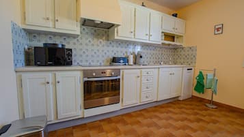 Microwave, dishwasher, high chair