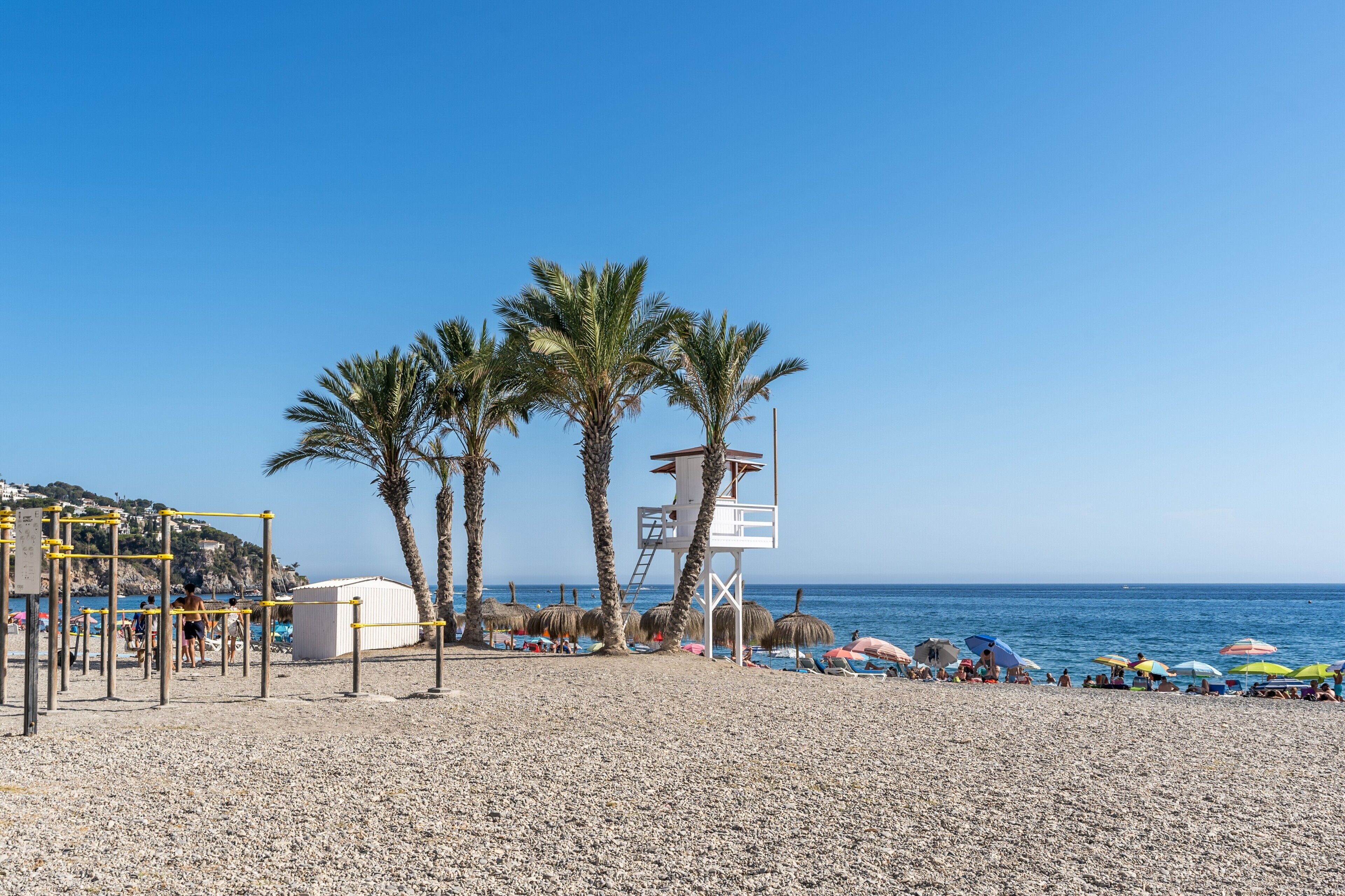 Vlak bij het strand