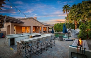 Outdoor dining - Ohana - Whale Slide, Arcade, Pickleball, Gym (Indio)