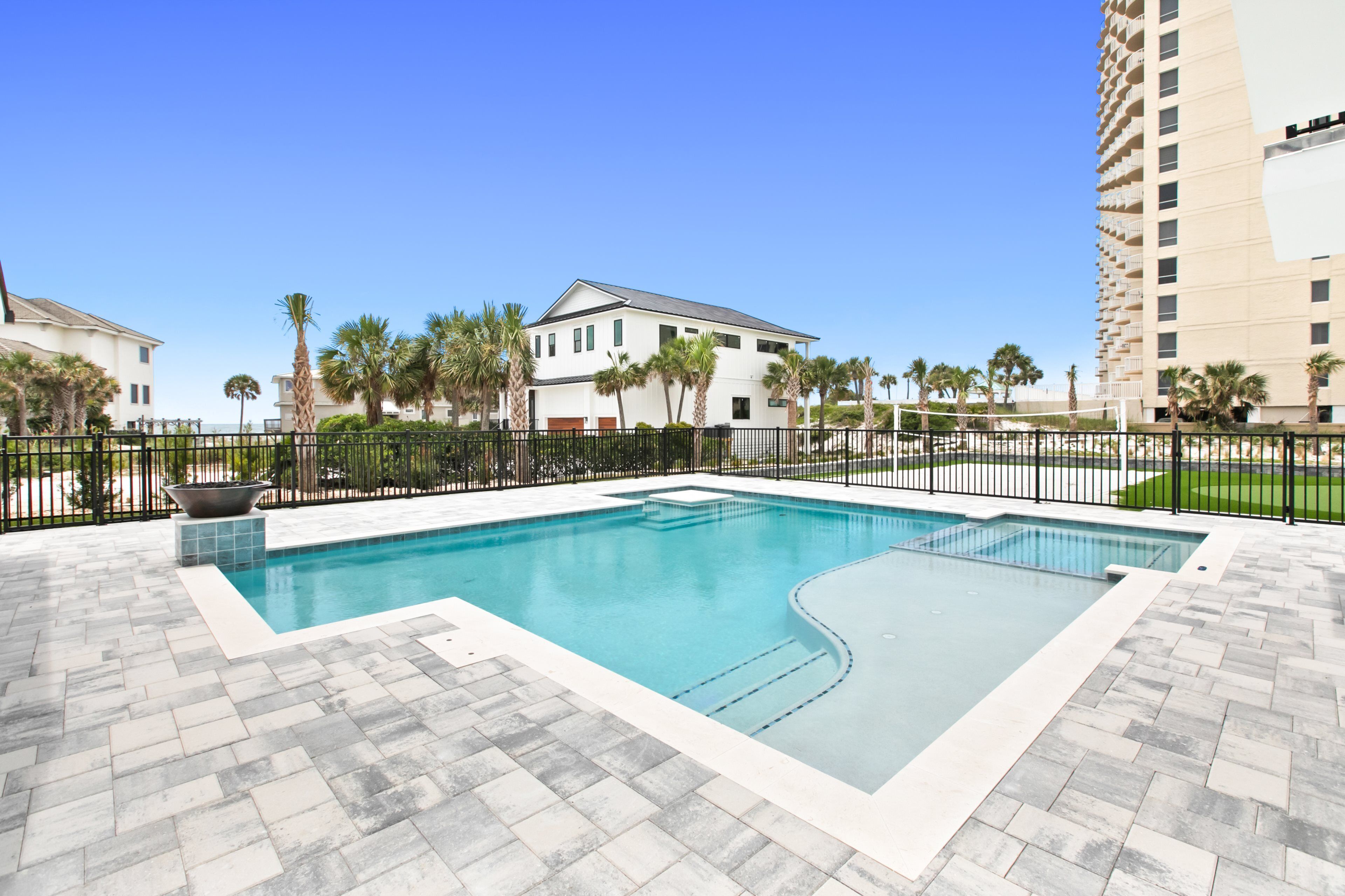 A heated pool