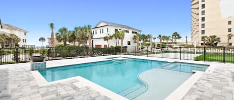 A heated pool