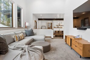 TV, fireplace, video games, stereo - 5BR Luxury Escape: Hot Tub, Views (Breckenridge)