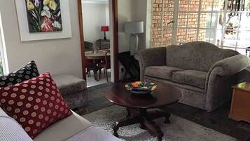 Televisión y chimenea