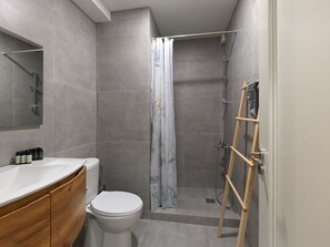 Shower, hair dryer