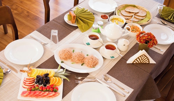 Petit déjeuner continental compris tous les jours