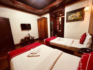 Twin Room, Garden View | Free WiFi, bed sheets - Pumalin Villa (Luang Prabang)