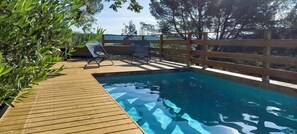 Pool - Villa with private pool in the countryside 3 km from Montpellier, beautiful view (city/sea) (Grabels)