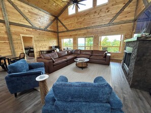 TV, fireplace, video games, stereo
