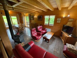 Fernseher, Kamin