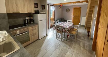 Chalet cosy 50mÂČ avec WiFi Ă 300m des pistes, 2 chambres, casier Ă skis, proche gare et navette
