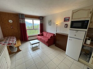 TV - Cozy Studio for 4 in Central Location - Near Ice Rink & Slopes, Pet-Friendly, WiFi (Le Lioran)