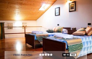 3 soverom, strykejern/-brett, wi-fi og sengetøy