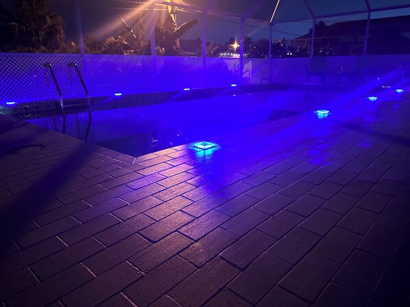 Piscine extérieure, piscine chauffée