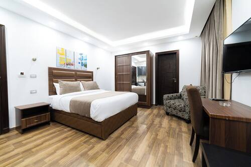 Junior Studio, Balcony, City View | In-room safe, desk, iron/ironing board, free WiFi