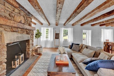 Stone Cottage w/ Horses, Pond, Peloton & Hot Tub