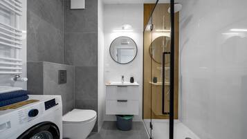 Hair dryer, towels