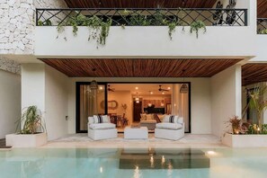 Terrace/patio - Itza Jungle Queen Swim Up with Beach Club Access (Tulum)