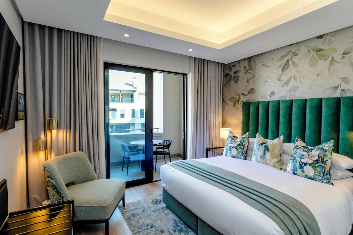 Appartement Deluxe, 1 chambre, baignoire, vue cour intérieure | Draps en coton égyptien, literie de qualité supérieure