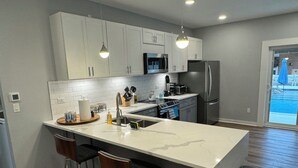 Coffee/tea maker, fridge, microwave, oven - Hilltop Haven Retreat in Texas Hill Country.  Kid/Pet friendly.  Pool & Firepit (The Hills)