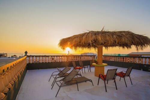Rocky Point Rooftop Margarita Deck with Ocean Views, Sleeps 8, Steps From Beach!