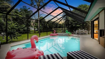 A heated pool