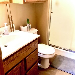 Bruser, hårtørrer, håndklæder, Sæbe