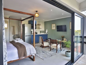 1 slaapkamer, een bureau, gratis wifi, beddengoed