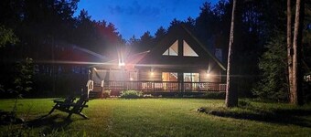 Hill Lake Charming Minocqua Cabin Fire Pit W&D Pets