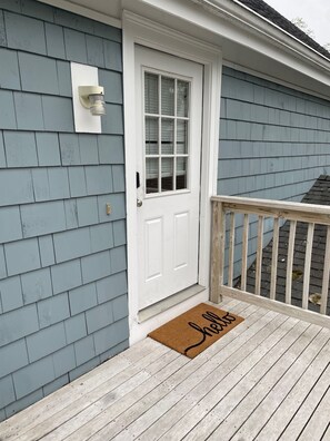 Exterior detail - Charming West Falmouth Apartment - walk to bikeway and Chappy beach! (Falmouth)