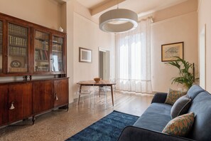 Apartment | Living area | 35-inch flat-screen TV with digital channels