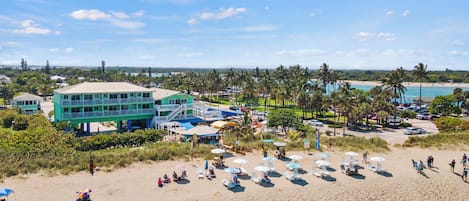 Bring your own chair and umbrella or rent one for the day to enjoy the beach.