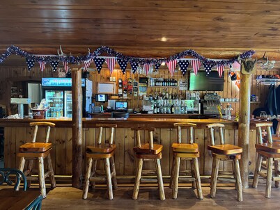 Gorgeous rustic cabin- holds10 people- amazing swimming beach in charming MN