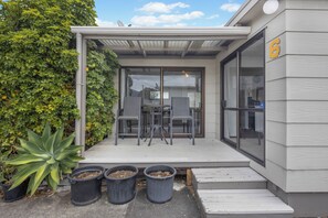 Exterior detail - 100m to Beach! Hot tub! Pet friendly! Games room! (One Tree Point)