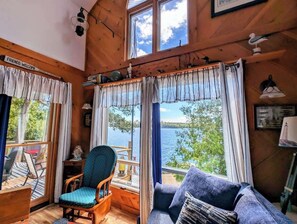 Télévision, cheminée, livres, espaces bureaux