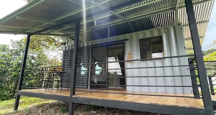 Cozy Cabin #1 for 2 in Osa Peninsula with a great sunset view. With WiFi and AC