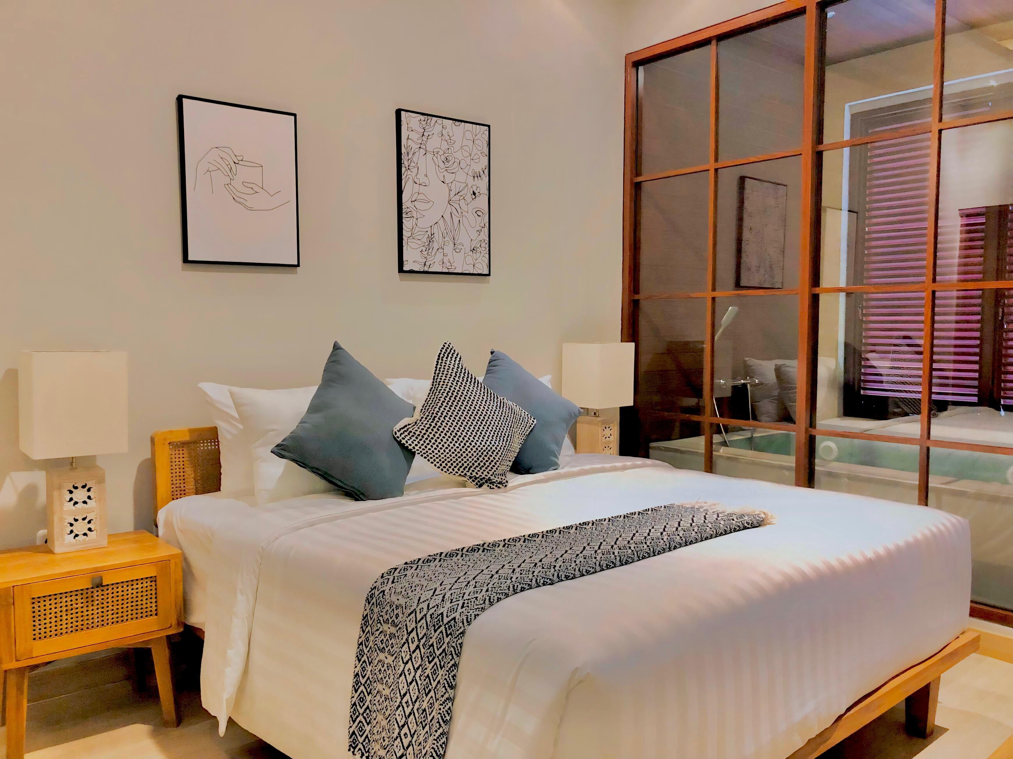 Villa estándar, para no fumadores | Caja de seguridad en la habitación, wifi gratis y ropa de cama 