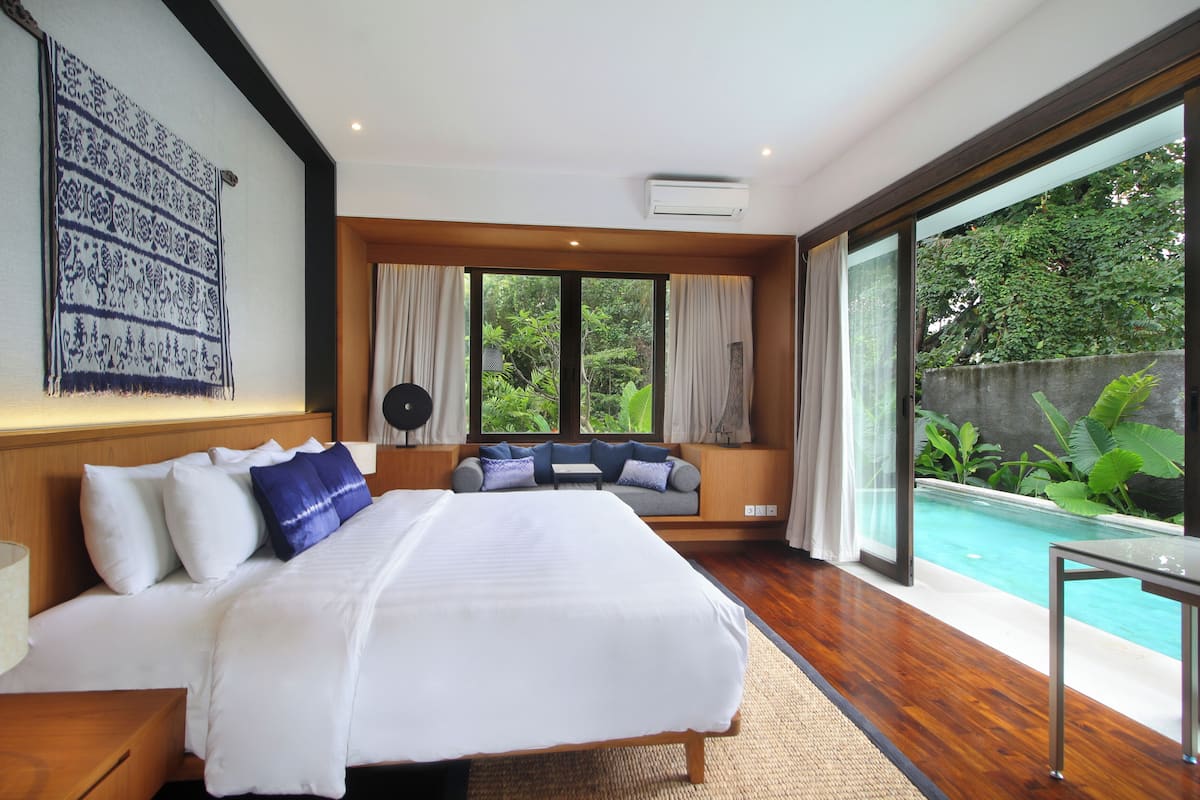 4 kamar tidur, seprai katun Mesir, seprai premium, dan meja kerja