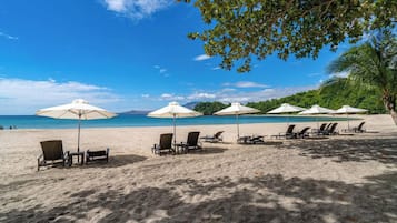 Sun loungers, beach towels