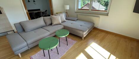 Smart-TV, Kamin, Bücher