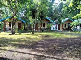 Outdoor banquet area